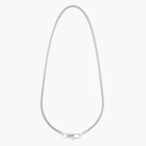 Collier chaine serpent argenté
