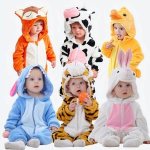 Combinaison pyjama d’animaux pour bébé