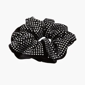 Chouchou noir à strass