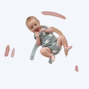 Couvertures en flanelle pour bébé motif arc en ciel