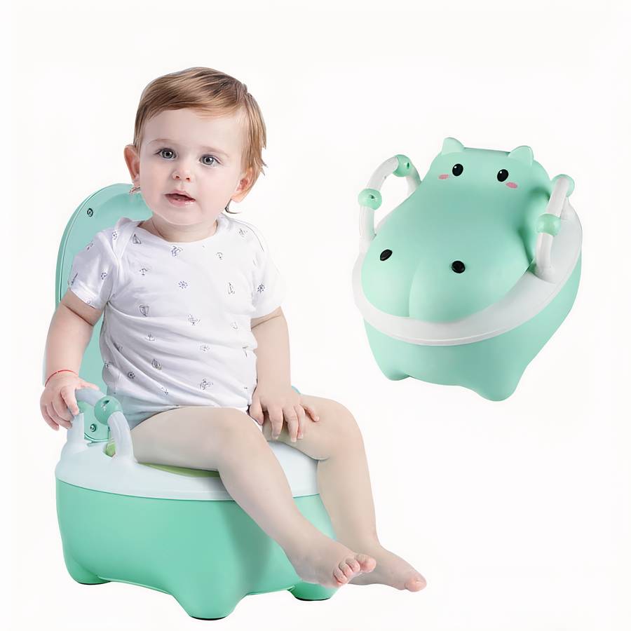 Pot de toilette motif hippopotame pour bébé – Image 5