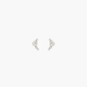 Puces d'oreilles strass - argent garanti 925