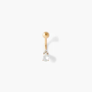 Piercing stud pour nombril strass