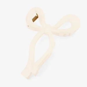 Pince à cheveux nœud ivoire