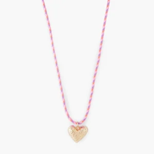 Collier cordon pendentif cœur