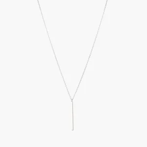 Collier pendentif barre argent garanti 925