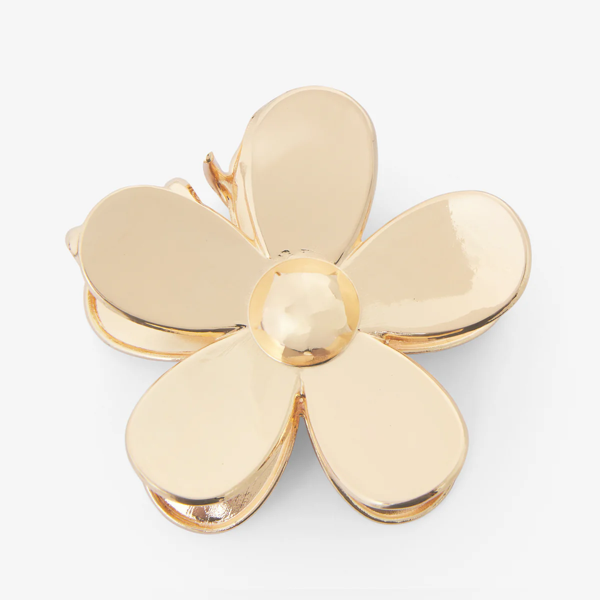 Pince à cheveux fleur dorée – Image 2