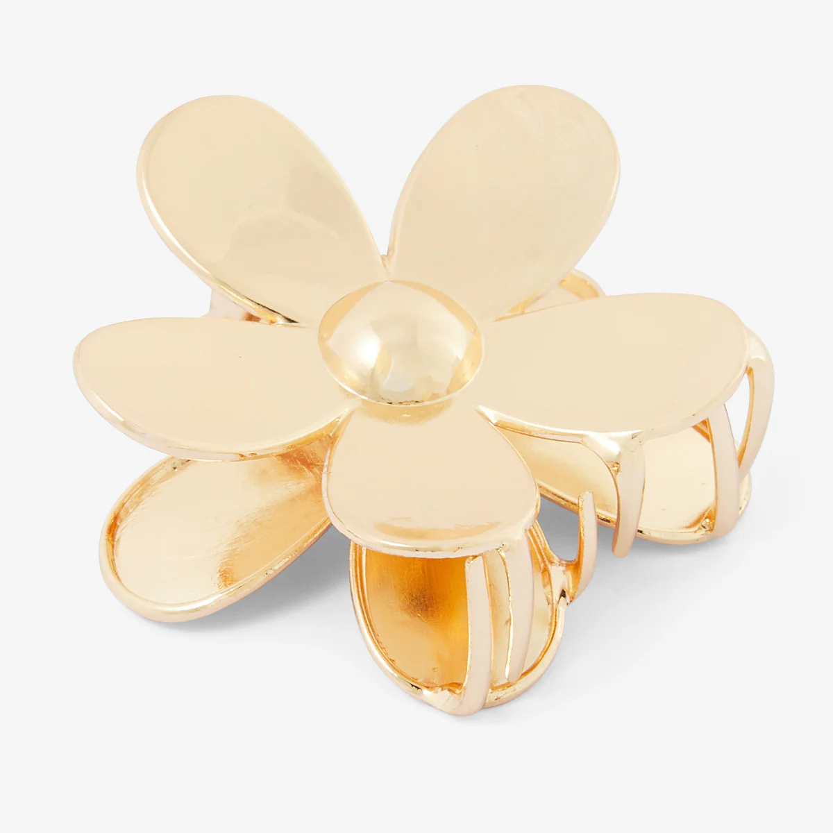 Pince à cheveux fleur dorée – Image 4