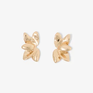Boucles d'oreilles demi feuilles