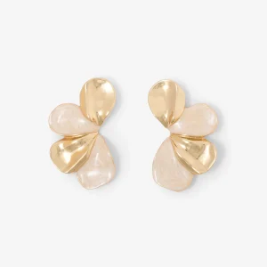 Boucles d'oreilles demi-fleurs