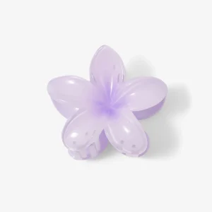 Pince à cheveux fleur tropicale violette