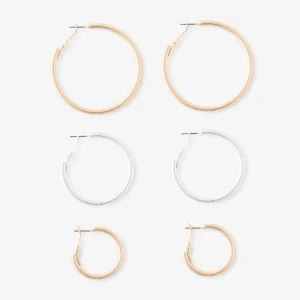 Set de 3 paires de créoles