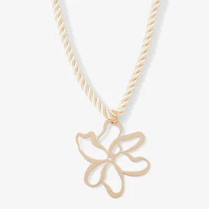 Collier cordon pendentif fleur x La Maison des Femmes