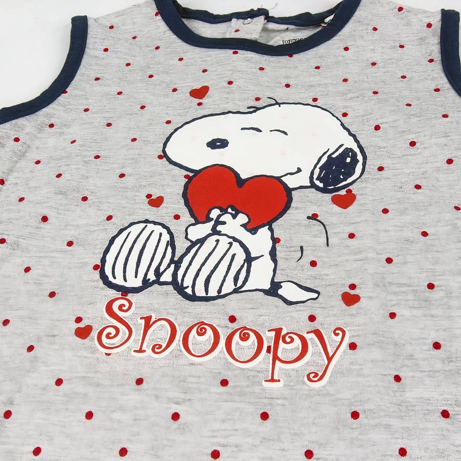 Barboteuse sans manches pour bébé Snoopy – Image 4