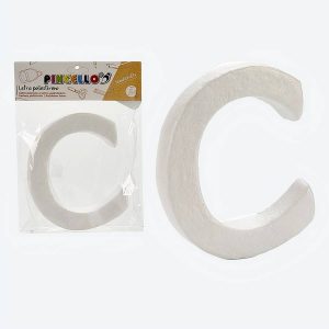 Lettre C décorative en polystyrène