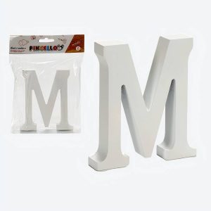 Lettre M décorative en bois