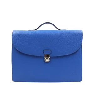 Zarkava - Sac serviette 2 soufflets Bleu