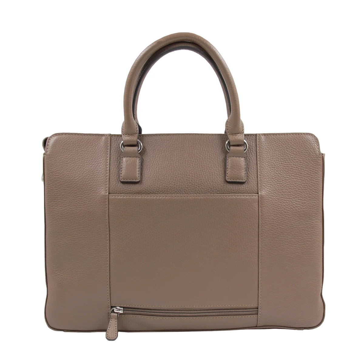 Zarkava - Porte ordinateur 2 soufflets Taupe – Image 4
