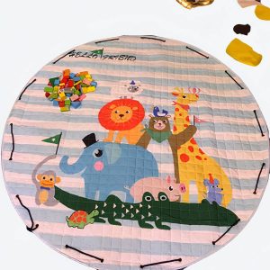 Tapis de sol bébé avec animaux de la savane
