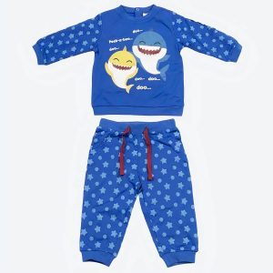 Pyjama baby shark bleu
