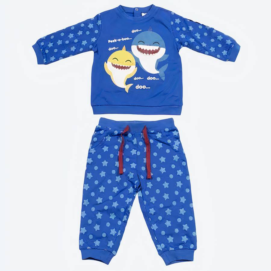 Pyjama baby shark bleu – Image 2