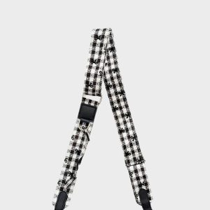 ANSE POUR SACOCHE - VICHY NOIR & BLANC