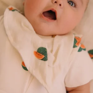 Bavoir Abel Ecru Pasteque