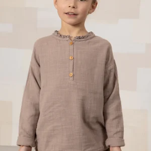 Blouse Olympe Mauve pâle