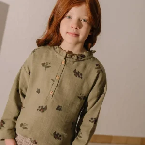 Blouse Olympe Vert aloe mûres