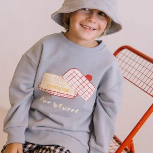 Sweat-shirt Bart Bleu silver Beurre