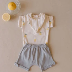 Short Simon Bleu Silver