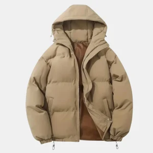 Veste bombardier classique d'hiver pour hommes avec capuche