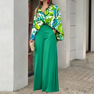 Ensemble femme 2 pièces – Tissu léger, parfait pour une tenue habillée décontractée