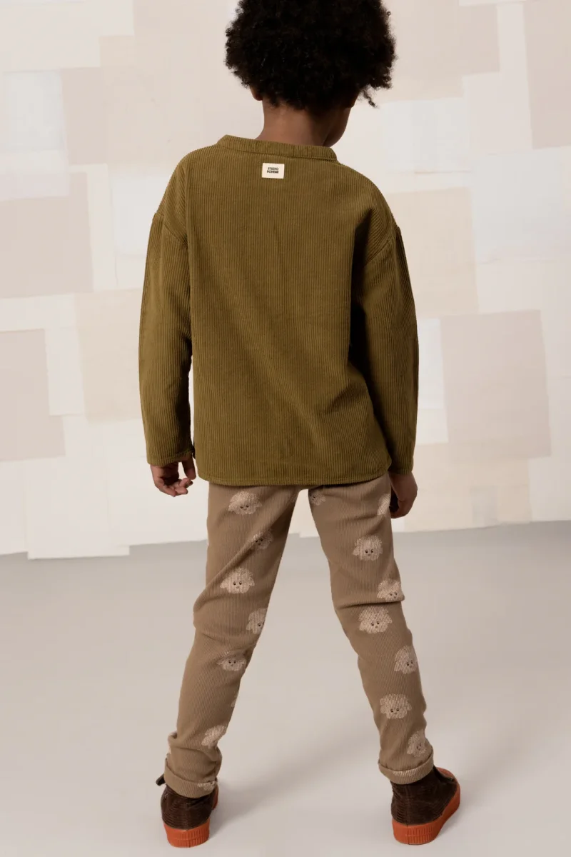 Leggings Rom Pom Mocha chien – Image 6