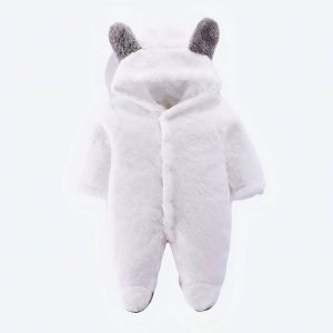 Grenouillère en flanelle pour bébé