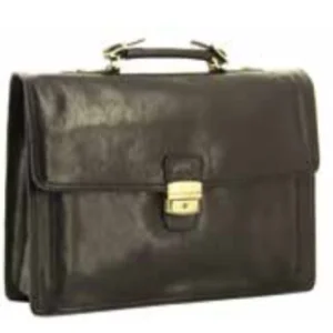 Genève center - Serviette un soufflet - noir