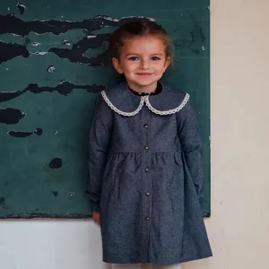 Robe jeans fille BERGAMOTE