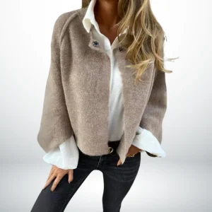 Manteau court luxe pour femme