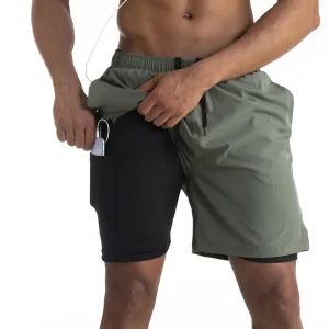 Shorts Athlétiques Premium pour Homme – Shorts avec Doublure Confort et Poche Téléphone