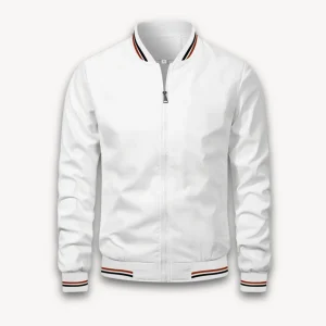 Veste Bomber Légère Décontractée Homme – Col Montant Stylé