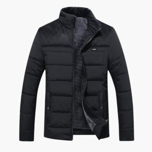 Veste Matelassée Homme en Polaire Moderne – Col Montant Élégant