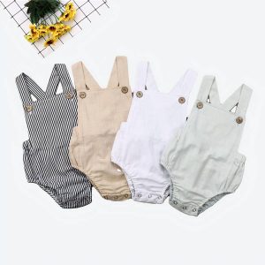 Barboteuse d’été à bretelles dos croisé pour bébé