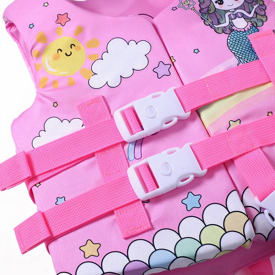 Gilet de natation réglable motif sirène dès 2 ans – Image 4