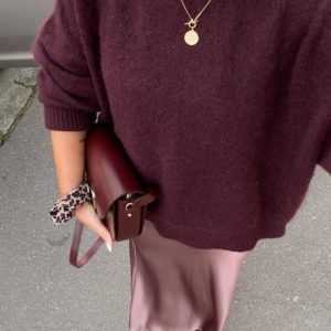 Pull Femme Oversize Luxueux – Jumper Coupe Ample en Mélange de Mohair