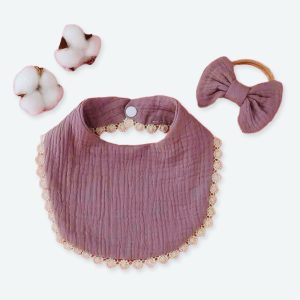 Bavoir mignon en coton pur