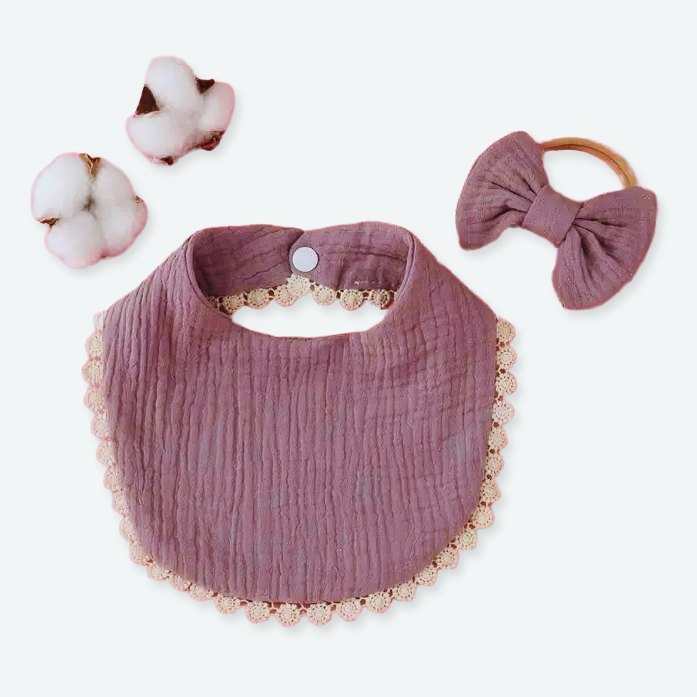 Bavoir mignon en coton pur – Image 2