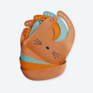 Bavoir en silicone imperméable pour bébé