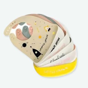 Bavoir en silicone réglable pour bébés