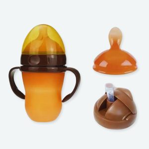 Biberons en silicone de 3 modèles différents