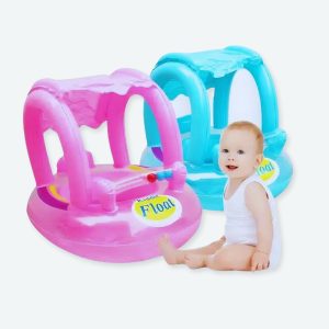 Bouée de piscine avec pare-soleil